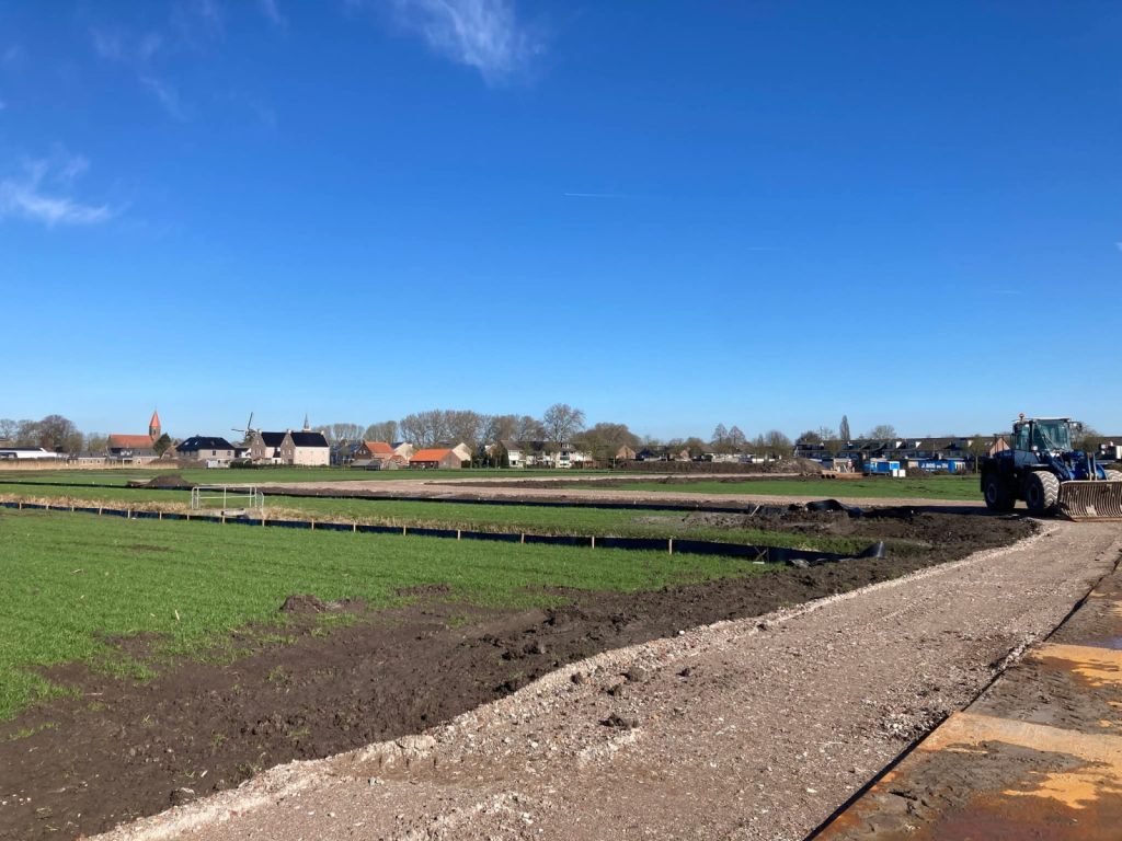 Zandtransporten om De Bleek fase 1 voor te belasten