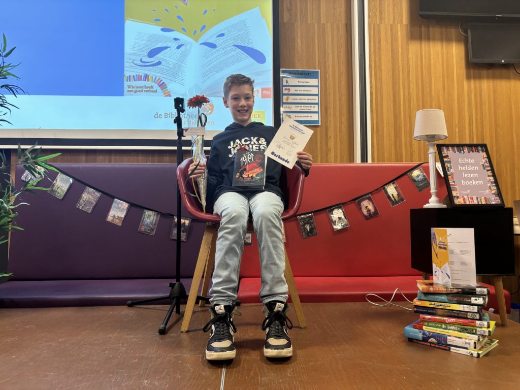 Koen uit Woerden beste voorlezer van de regio