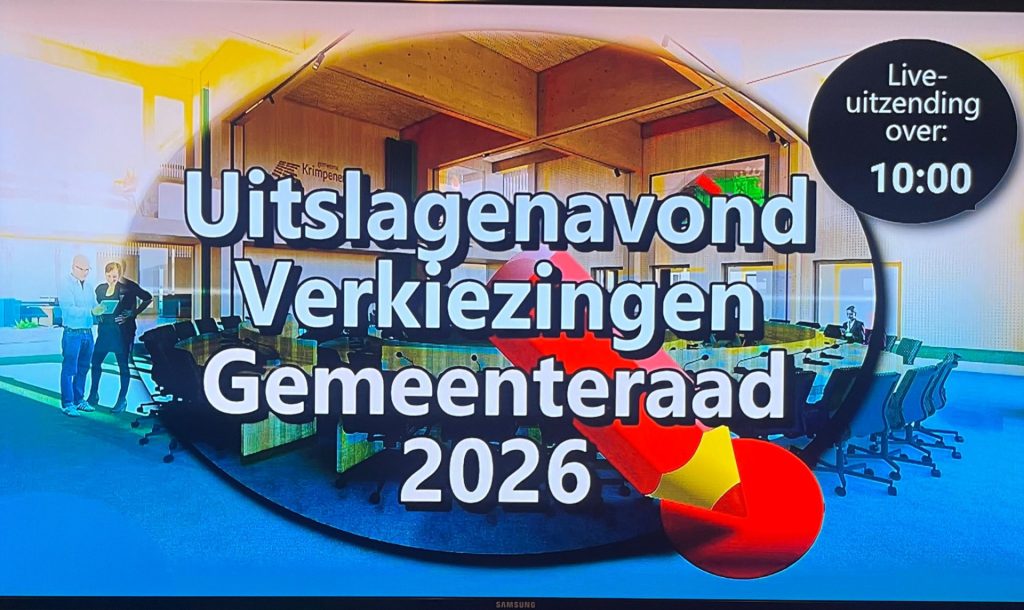 Uitslagenavond Gemeente Krimpenerwaard (Live)