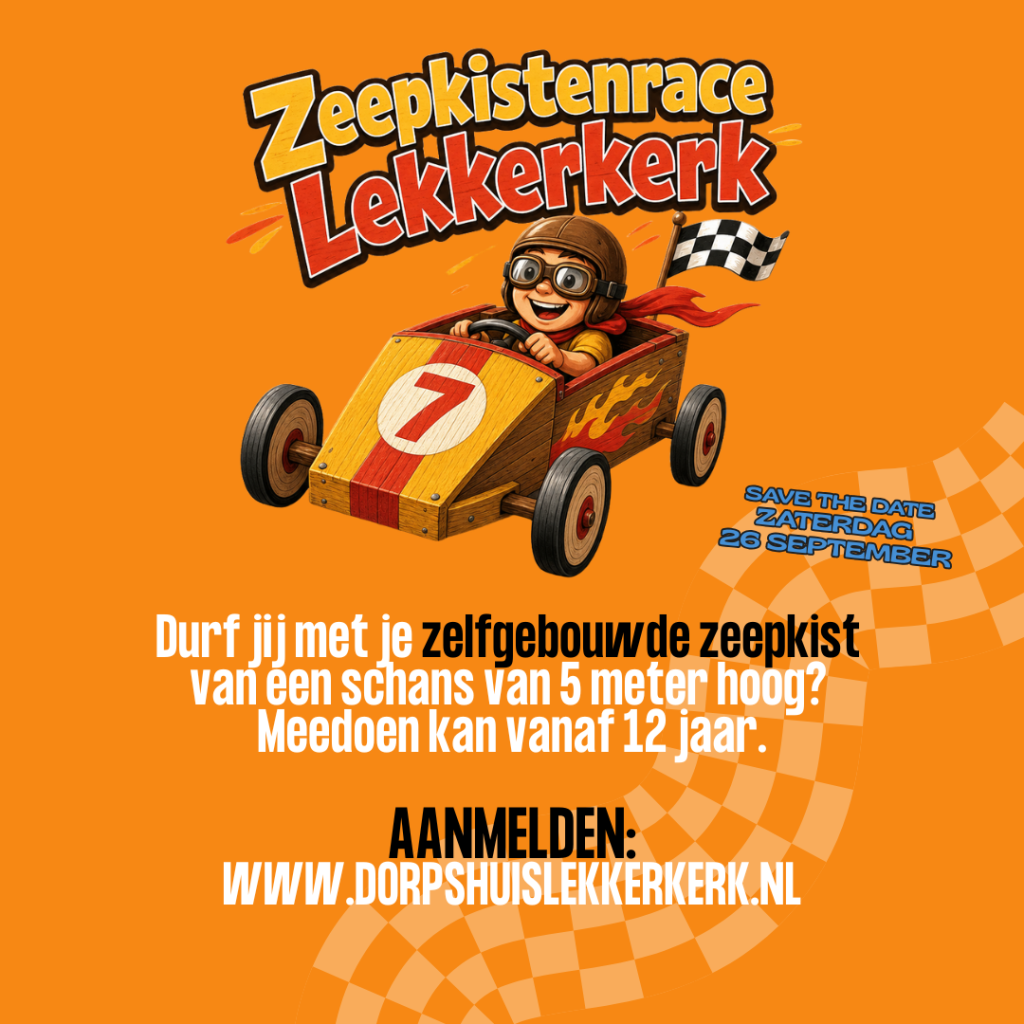 Eerste zeepkistenrace in Lekkerkerk: inschrijving nu geopend