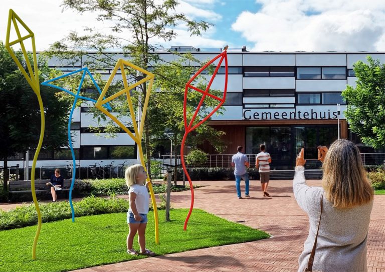 Vier kleurrijke vliegers verkozen tot nieuw kunstwerk in Waddinxveen