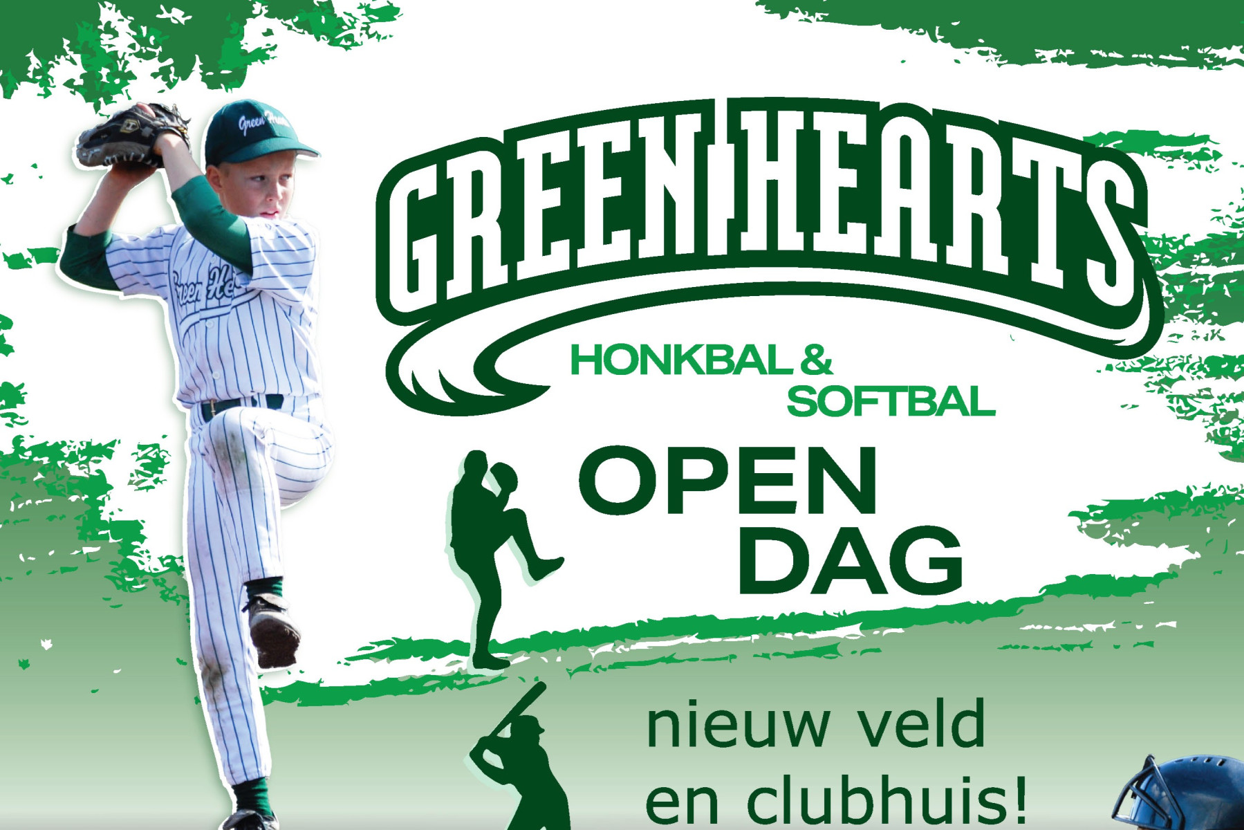 Honkbalvereniging Green Hearts viert opening nieuw veld en clubhuis met open dag