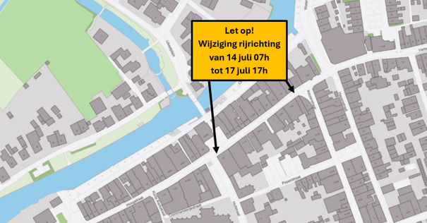 Gemeente vernieuwt goot in de Hofstraat