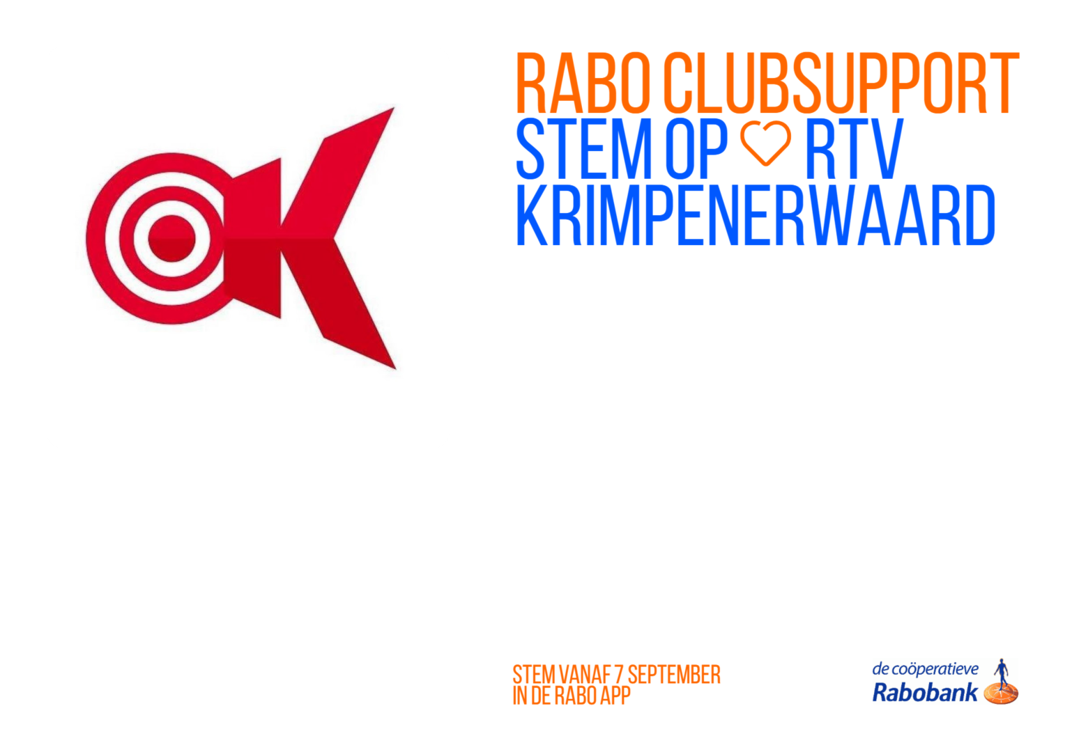 Stem op RTV Krimpenerwaard tijdens Rabo ClubSupport